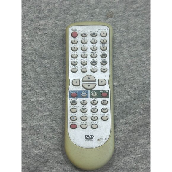 Sylvania DVD Wireless Remote Control NB121 DVD VCR Recorder Combo White - Picture 1 of 7
